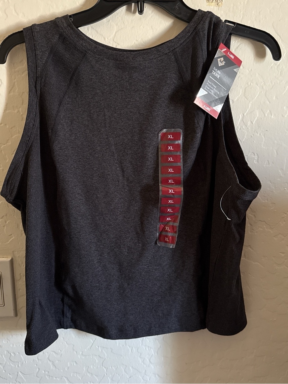 Performance Sleeveless Tank Top - Charcoal Gray